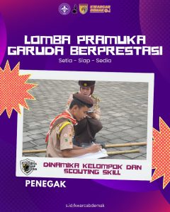 Lomba Pramuka Garuda Berprestasi Kwarcab Demak Tahun 2026